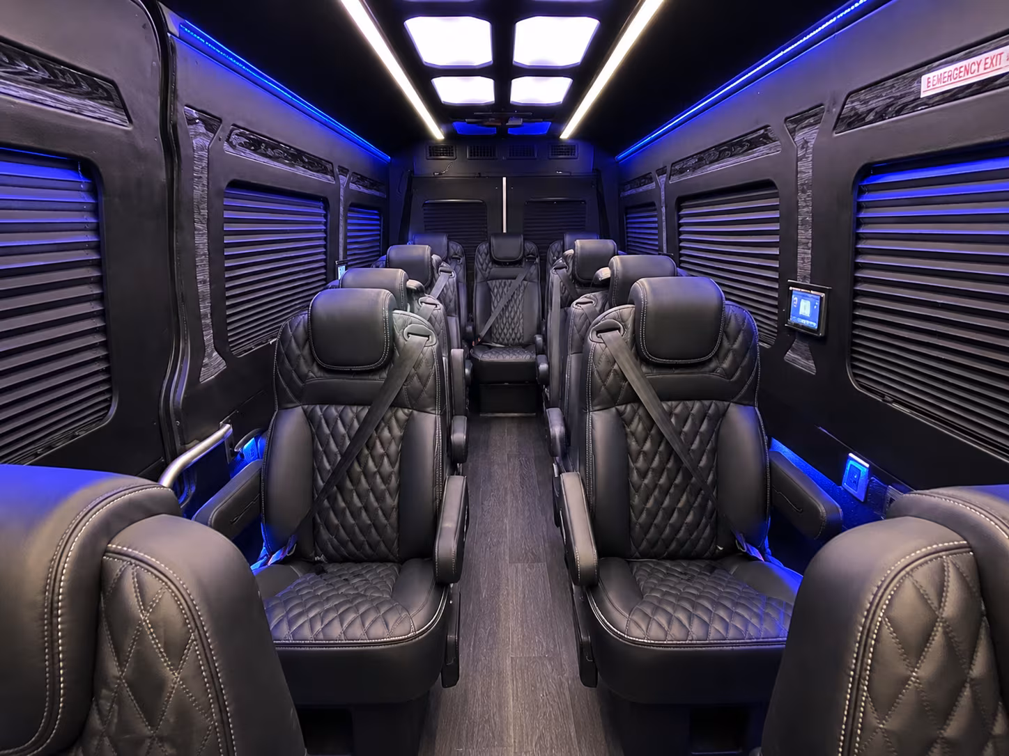 seattle 10 passenger sprinter van interior