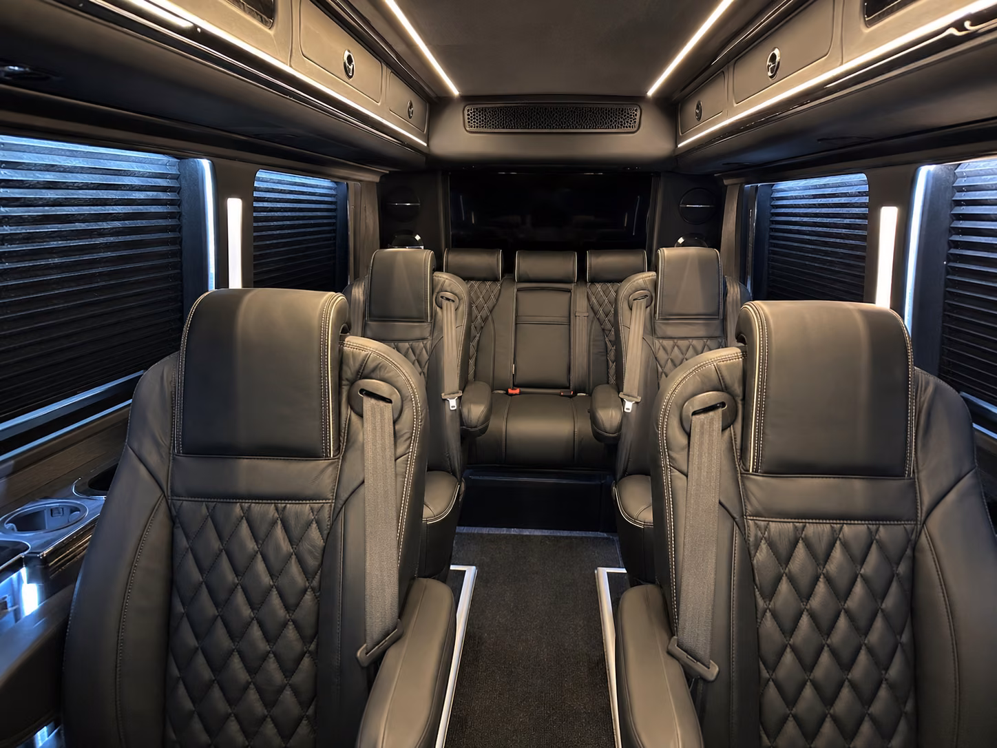 seattle 18 passenger sprinter van interior