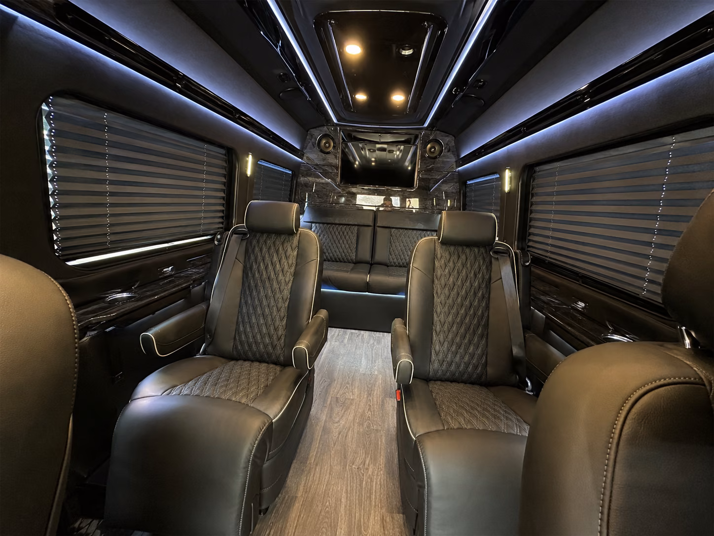 seattle 20 passenger sprinter van interior