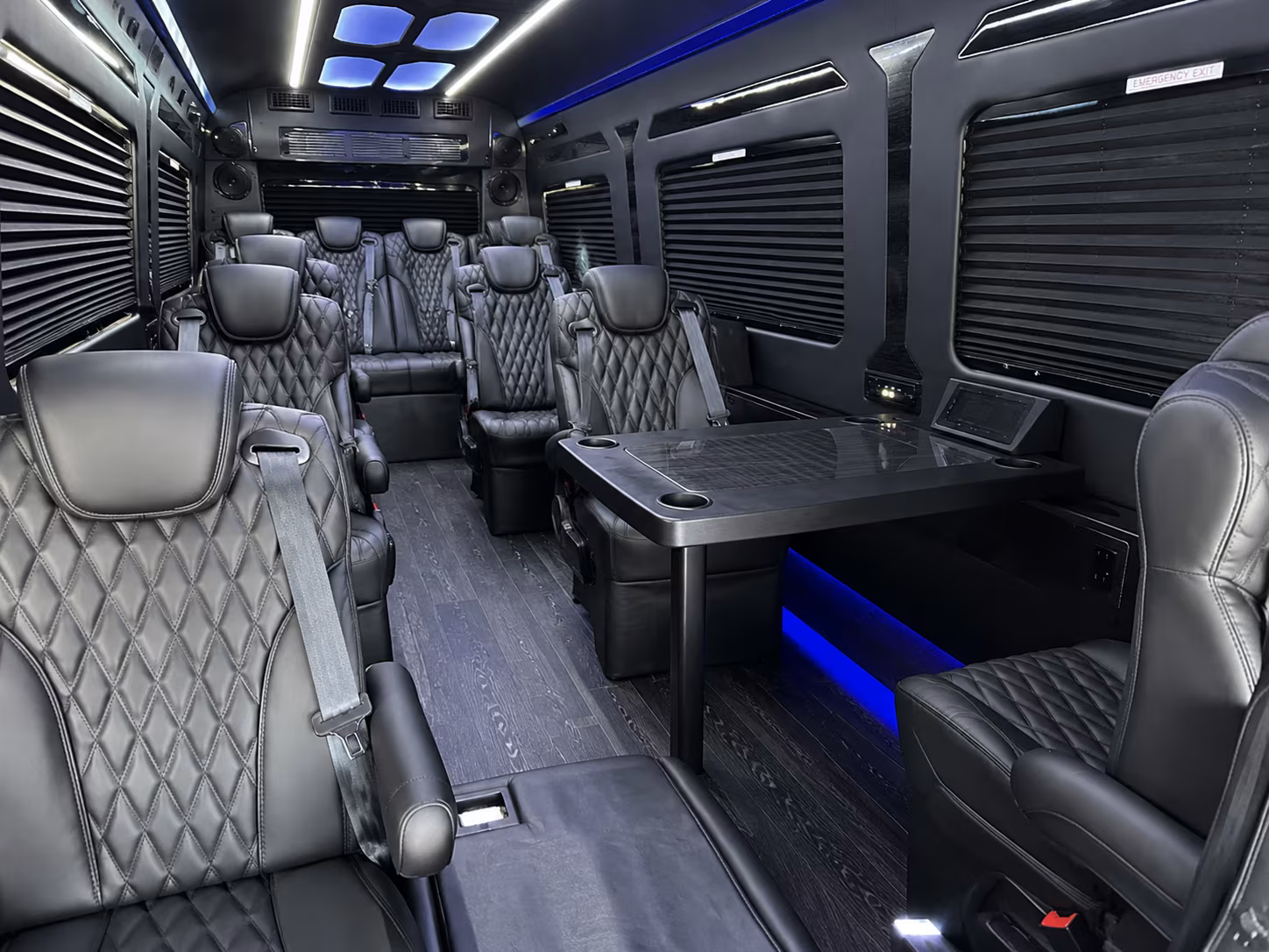 seattle 8 passenger sprinter van interior